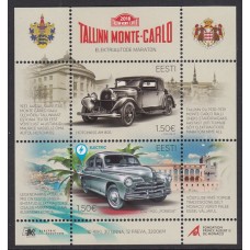 Estonia - Hojas Yvert 45 ** Mnh Coches antiguos