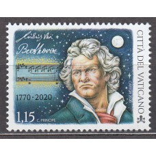 Vaticano Correo 2020 Yvert 1861 ** Mnh  Beethoven