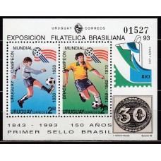 Uruguay - Hojas Yvert 43 ** Mnh Deportes fútbol