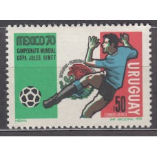 Uruguay - Aereo Yvert 372 * Mh  Deportes fútbol