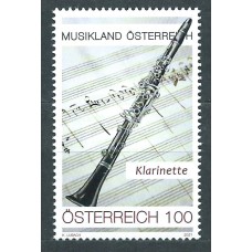 Austria Correo 2021 Yvert 3440 ** Mnh Clarinete - Música