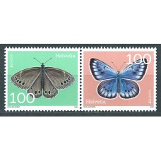 Suiza Correo 2021 Yvert 2627/28 ** Mnh Europa 2021 - Mariposas - Fauna