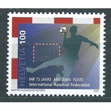 Suiza Correo 2021 Yvert 2636 ** Mnh Balonmano - Deportes