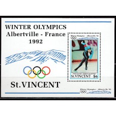San Vicente - Hojas Yvert 155 ** Mnh Olimpiadas Albertville