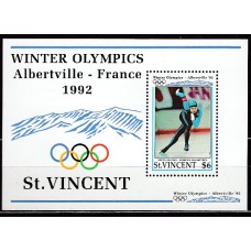 San Vicente - Hojas Yvert 155 ** Mnh Olimpiadas Albertville