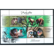 Cuba Correo 2020 ** Mnh  Fauna - Primates