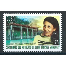 Cuba Correo 2020 Yvert 5890 ** Mnh Centenario de Celia Sanchez