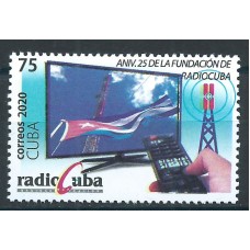 Cuba Correo 2020 Yvert 5903 ** Mnh XXV Aniversario de Radio Cuba