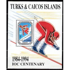 Turk y Caicos - Hojas Yvert 145 ** Mnh  Deportes esqui