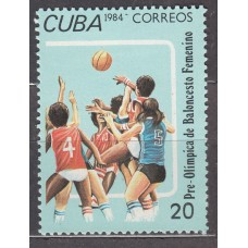 Cuba - Correo 1984 Yvert 2548 * Mh  Baloncesto