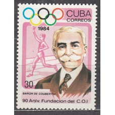 Cuba - Correo 1984 Yvert 2557 * Mh  Baron de Coubertein