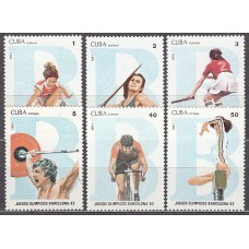 Cuba - Correo 1991 Yvert 3099/104 * Mh  Olimpiadas Barcelona