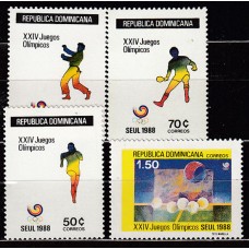 Dominicana - Correo 1988 Yvert 1041A/D ** Mnh  Olimpiadas Seul