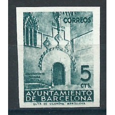 Barcelona Correo 1938 Edifil 20s (*) Mng sin dentar Puerta gótica del Ayuntamiento