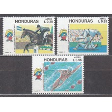 Honduras - Aereo 1971 Yvert 763/5 * Mh  Deportes