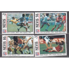 Nevis - Correo Yvert 743/6 * Mh Deportes fútbol