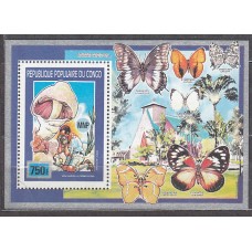 Congo Frances - Hojas Yvert 46 ** Mnh  Setas Mariposas