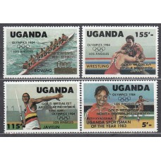 Uganda - Correo Yvert 385/8 * Mh Olimpiadas de Los Angeles