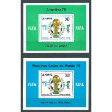 Zaire Hojas Yvert 3/4 ** Mnh Deportes - Futbol