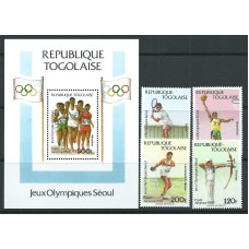 Togo - Correo Yvert 1230/31+A,651/2+H,266 ** Mnh Deportes