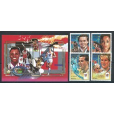 Centroafrica Correo Yvert 803/5+A,381B+H,97 ** Mnh Deportes