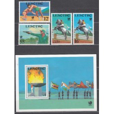 Lesotho - Correo Yvert 804/7+H.60 ** Mnh Olimpiadas de Seul