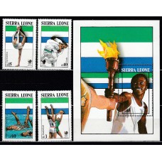 Sierra Leona - Correo Yvert 890/3+H.77  Deportes