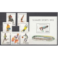 Tanzania - Correo Yvert 1513/9+H 231 ** Mnh  Deportes