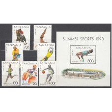 Tanzania - Correo Yvert 1513/9+H 231 ** Mnh  Deportes