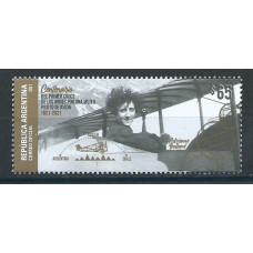 Argentina Correo 2021 Yvert 3246a ** Mnh Centenario de la primera Travesia  de los Andes - Avión