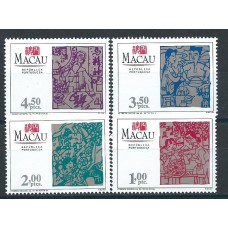 Macao - Correo Yvert 715/18 ** Mnh Costumbres en Macao