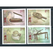 Macao Correo Yvert 1442/45 ** Mnh Intrumentos Tradicionales