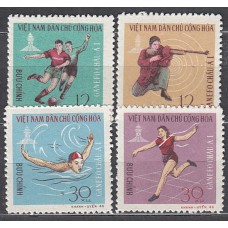 Vietnam del Norte - Correo Yvert 521/4 * Mh  Deportes