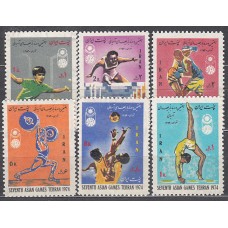 Iran - Correo 1974 Yvert 1548/53 * Mh Deportes