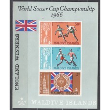 Maldives - Hojas Yvert 6 * Mh  Deportes fútbol