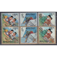 Bhutan - Correo Yvert 123/8 * Mh Scotismo