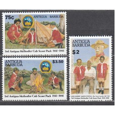 Antigua Correo Yvert 1379/81 * Mh  Scoutismo