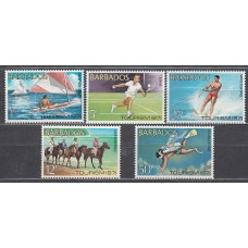 Barbados - Correo 1971 Yvert 334/8 * Mh Deportes