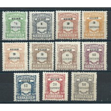 Guinea Portuguesa Tasa Yvert 29/38 * Mh