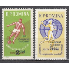 Rumania - Correo 1962 Yvert 1871/2 * Mh Deportes