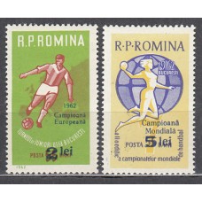 Rumania - Correo 1962 Yvert 1871/2 * Mh Deportes