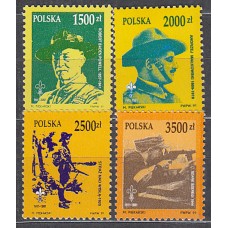 Polonia - Correo 1991 Yvert 3159/92 * Mh Scoutismo