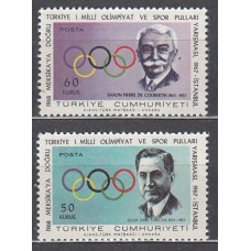 Turquia - Correo 1967 Yvert 1839/40 * Mh  Personajes