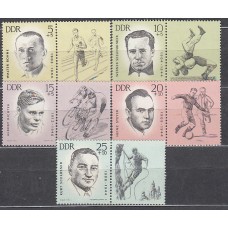 Alemania Oriental Correo 1963 Yvert 663/7 * Mh  Deportes