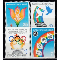 Chipre - Correo 1994 Yvert 823/6 ** Mnh  Deportes