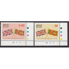 Sri-Lanka - Correo Yvert 582/3 ** Mh Banderas