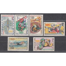 Checoslovaquia - Correo 1964 Yvert 1354/9 * Mh Olimpiadas de Toquio