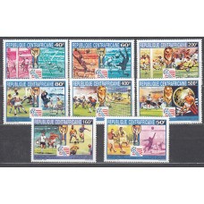 Centroafrica - Correo Yvert 900/7 * Mh  Deportes fútbol