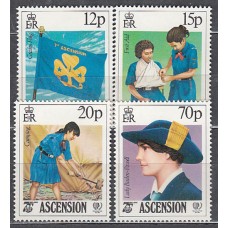 Ascension - Correo Yvert 382/5 * Mh  Scoutismo