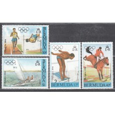 Bermudas - Correo Yvert 443/6 * Mh Olimpiadas de los Angeles